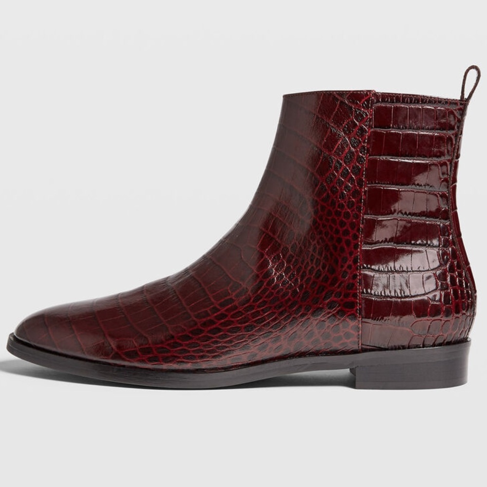 Trycia Flat Boot - Brand New(never shoes tags) - NEVER WORN - Burgundy - Picture 3 of 5